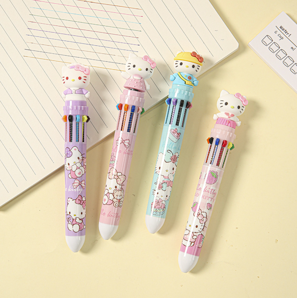 Caneta Multicolor Hello Kitty 10 cores
