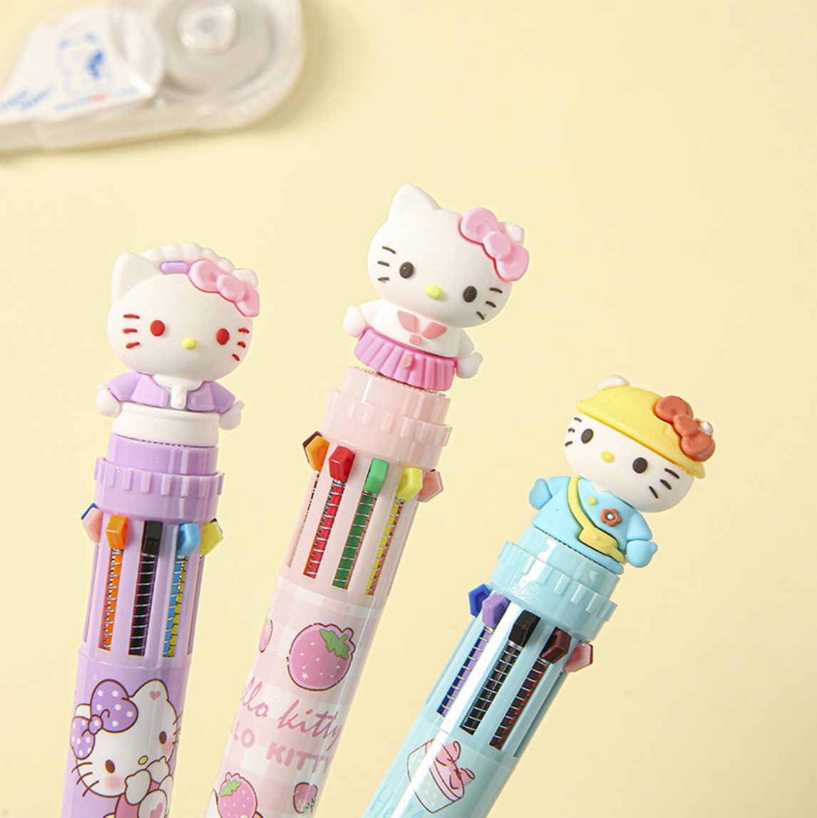 Caneta Multicolor Hello Kitty 10 cores